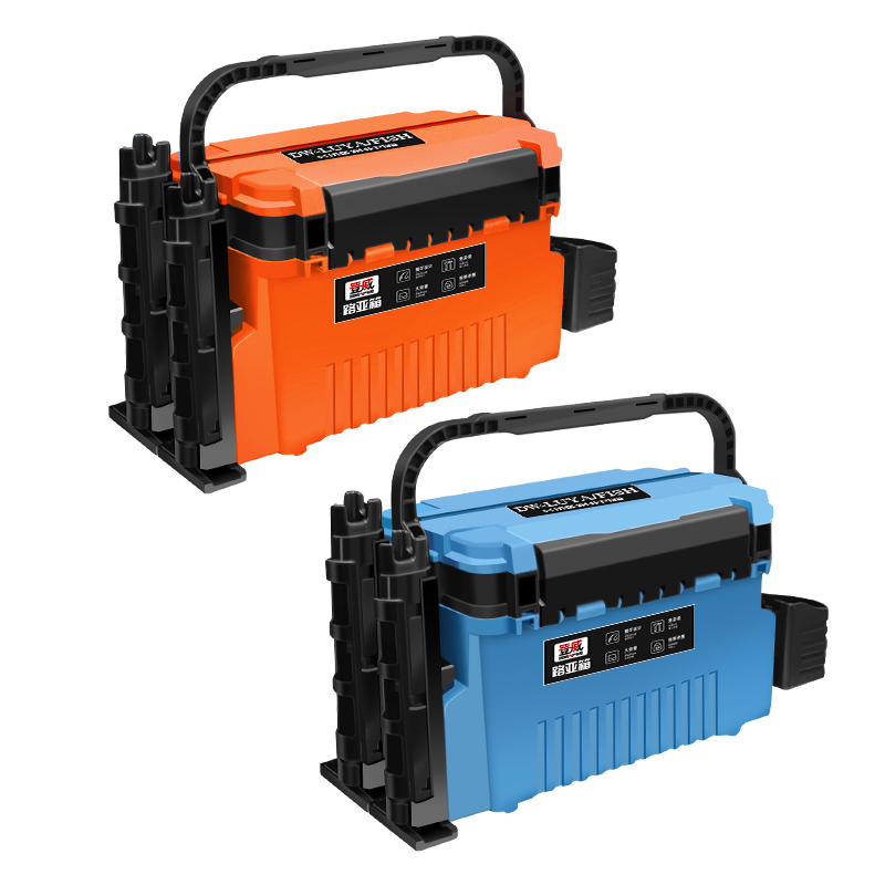 路亚钓箱渔具桶大容量钓鱼箱插竿钓箱多功能加厚可坐台路亚工具箱