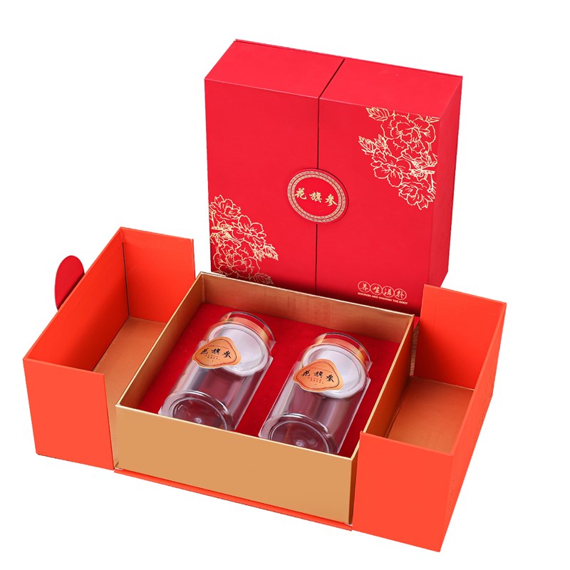 开关花旗参片包装盒通用滋补品礼盒装高丽参空盒装瓶礼盒定制