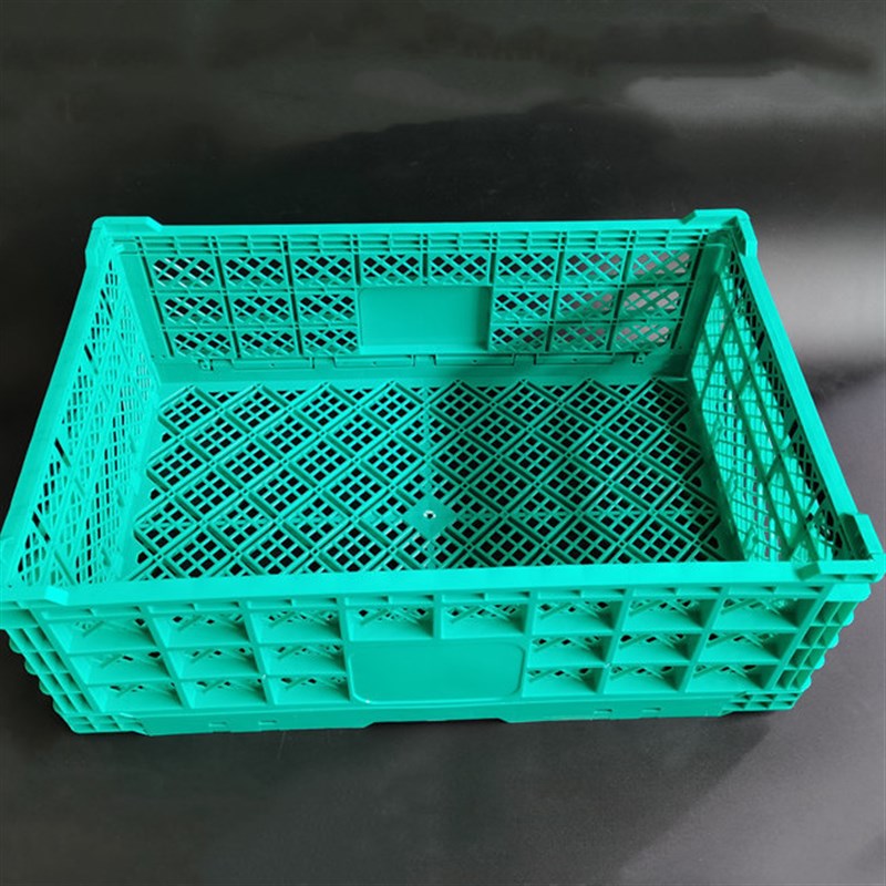 塑料可折叠篮子货架超市水果商店展示篮蔬菜周转框架桌子展示篮可