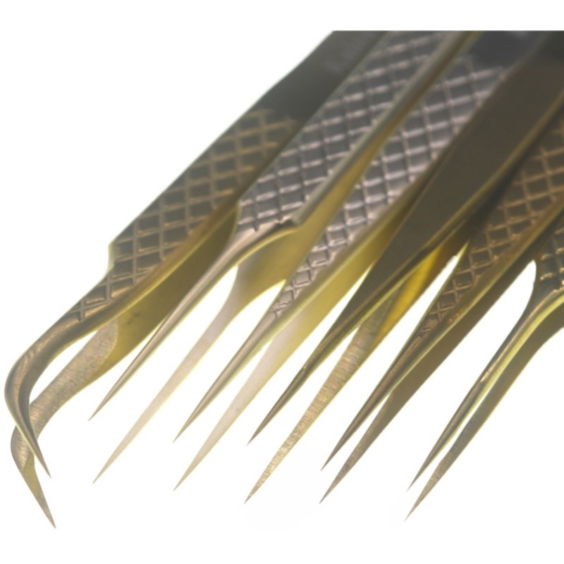 锴恩Kien超硬镊子 直尖弯头夹子超细防滑特尖飞线维修精密修钟表