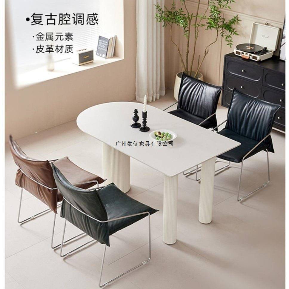 网红古椅家用设计师中法餐式轻AND软包书桌化妆靠背书房休闲奢单