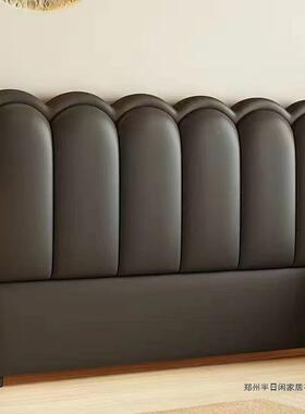 床头软包简猫爪现靠背一落地实木超约薄新款体背板单代VHD买法式