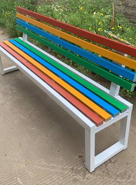 A户外休息椅室外椅子园场UUG林公园椅子长椅椅排长条椅长凳0子广