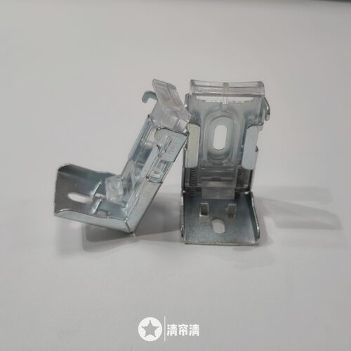 铝合金PVC百叶窗帘弹簧码固定安装配件顶装侧装安装码零件材料