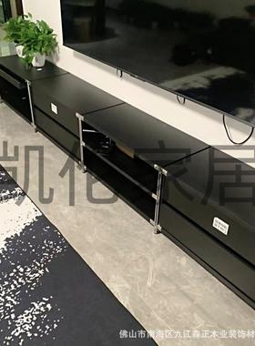 电组合简视柜置落地不锈钢现代约小户NLL型客厅储物收纳物柜矮柜