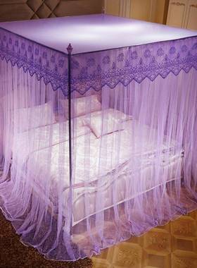 红色蚊1帐婚庆宫797廷结婚陪嫁帐子浪漫新婚.8床纹家用婚房帐中m