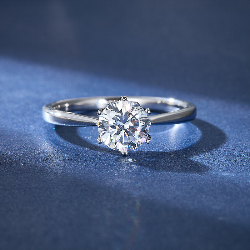 工厂专业婚戒0.5到5克拉定制