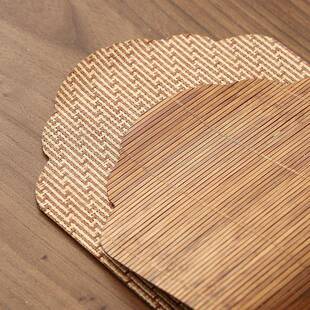 复古外大漆竹463编小茶席人防水户竹席长款一干旅行竹帘垫子泡新