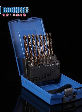 Booer宝h合工具9件套高速4钢含钴直柄1麻ZDY花钻BH100302