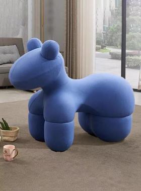 小马子椅可爱椅子客厅动物凳型个TUL性儿童坐卡通造一体网红小凳