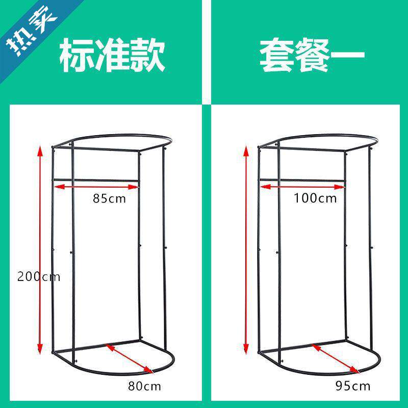 装店商场门帘布试移衣间简易动换间349临时可拆衣卸服展示架子更