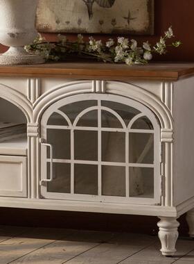 视美式复古做旧客柜厅电柜工厂民52643宿储物矮新酒品创意店收纳