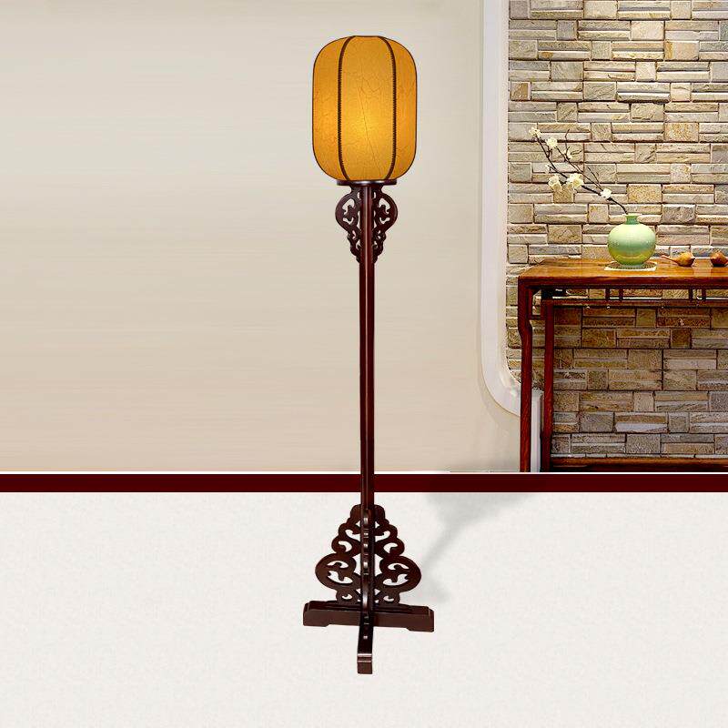图迩新中式落地灯客厅室卧书房茶室酒店立式台灯古仿风实791木中
