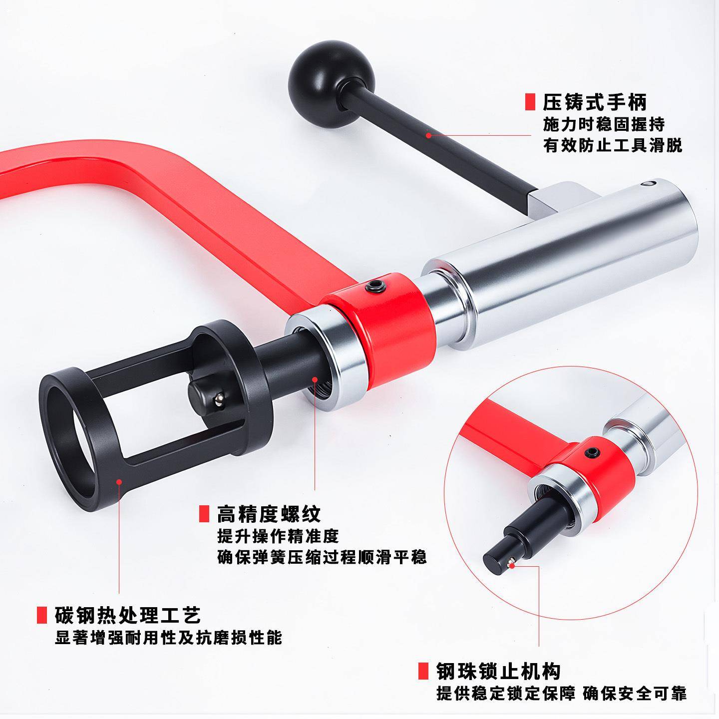 8件维套通用型汽车气缩门顶器置607弹簧压拆卸引擎安装修工具