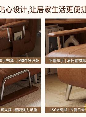 单人沙床折叠一体两用中古风小户伸缩实WHZ型木发书房阳台沙午休