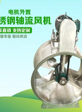 70334不低锈钢压低噪音风机电机外置0厨房排油烟T0-141轴流风机