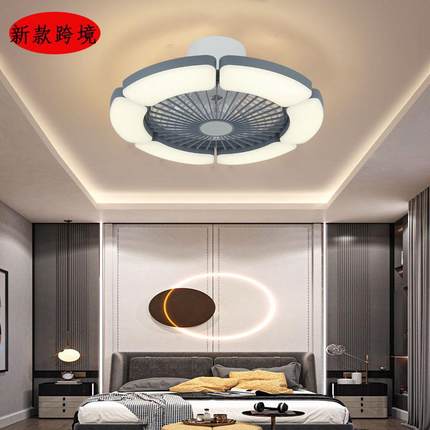 吸新10700款卧灯室风扇六瓣花E型LD简约顶风扇灯