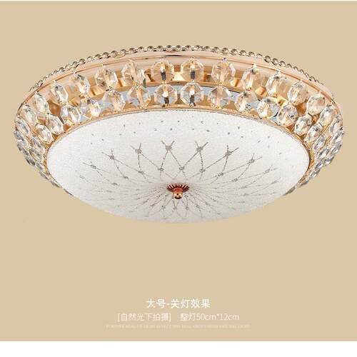 欧式LED室晶吸顶灯现代简约网红客厅餐厅房水76308间卧灯创灯意具