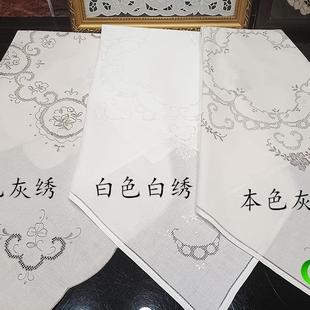 布花鲁绣扎绣970抽纱8目CM方巾冰5箱盖巾桌布台布沙发巾