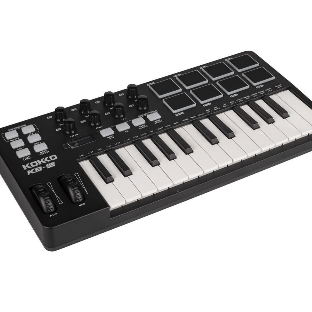 KOKKKB-25专业mii键盘midi控d制器KB-25编键曲盘音乐键盘电音键O
