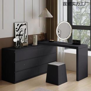 妆网红TXU化桌房间梳妆台卧室小户型简约书妆桌化台一体轻奢