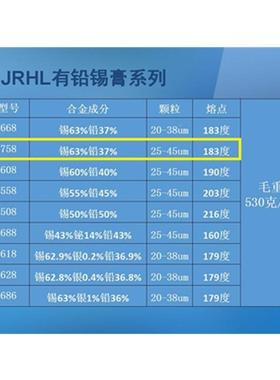 有铅锡WRM膏75#中温浆Sn63b37焊锡膏LED锡/SMT贴P片专用锡膏8500