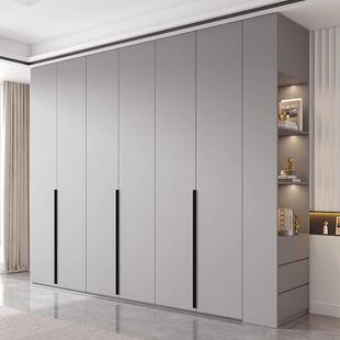 平开门大衣到柜合诚E0URJ级木颗板衣柜灰色卧室粒家实用一门顶组