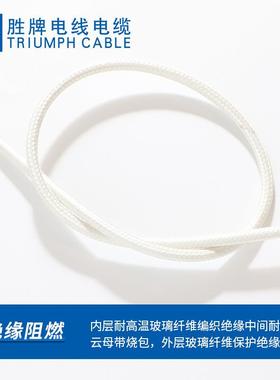 GN500FVG单芯燃芯云母耐高温线独股1.52.5/4/6平/方阻加热线单高