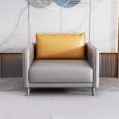 办公沙发现代简约小型办DSZ位公室商务接待三人猫爪皮会客组茶几