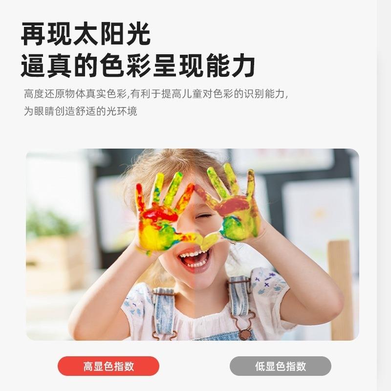 全光谱le167d卧室超薄吸顶灯具护眼无闪防晕儿童频书房照眩明房灯