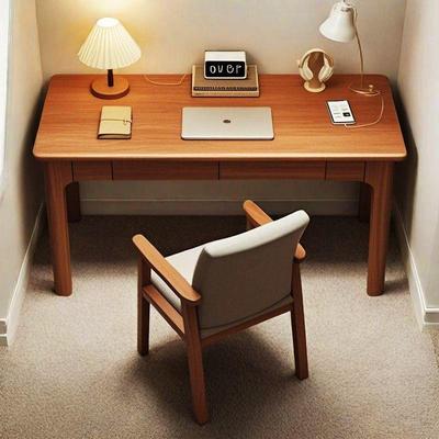 全实木桌中式FIB简约现书家桌用学生写字桌代办公床头书房成人电