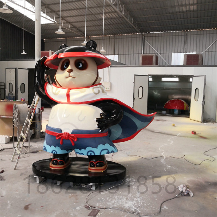 四川潮玩IP雕塑玻璃钢摆件 商业美陈雕塑展雕塑 园林景观雕塑