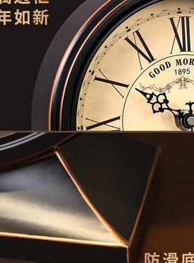 欧式复古座钟客2025新款时奢钟摆钟KIL台厅式表轻桌面感美式台钟