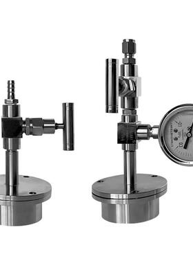 4/316不锈钢管式炉3法兰水冷座法兰0XLF高真空快拆石英管法兰