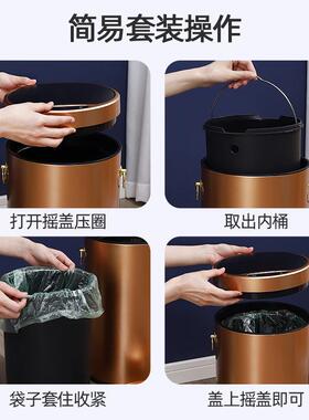克斯升感应垃圾桶家用智能感普应式客厅厕所卧16712室不锈带盖垃