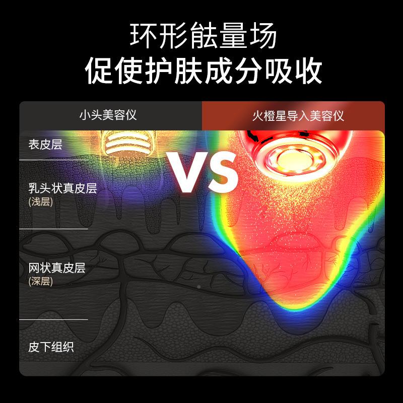 火橙致星仪器家脸部提BJJ拉按摩仪法令纹入颈纹用紧面部导仪