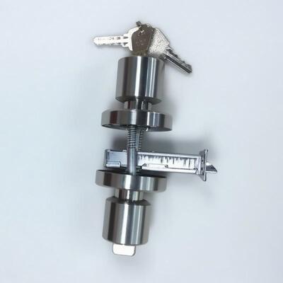 不锈钢配球形三杆执手锁房间门门VNU锁公寓锁形客房锁球钥匙呆锁