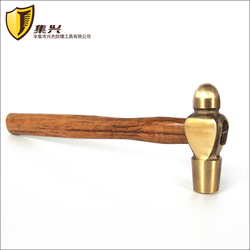 黄铜圆头锤木柄/黄铜锤/铜锤手锤/奶头锤防爆圆头锤0.22-1.3kg
