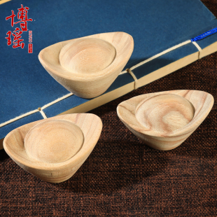 老香樟木元宝摆件木雕桌面摆件抓周开业道具用品文玩工艺品把玩