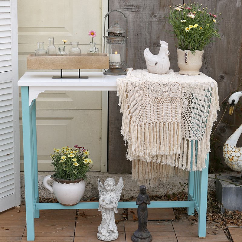 岛拉田园玄关台案台条案简约玄关入户门厅装饰台端景台靠墙玄关桌