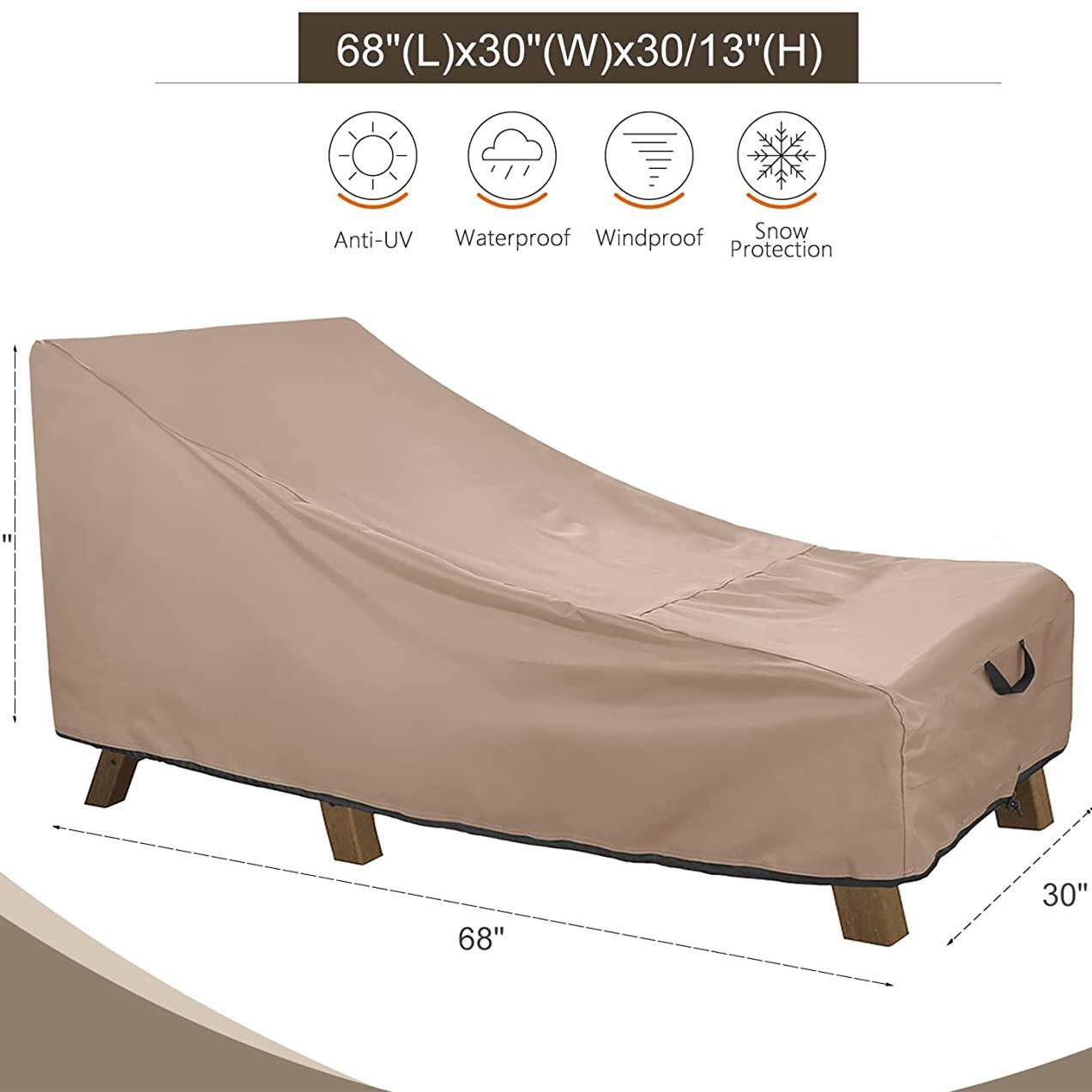 重型露台躺椅套贵妃椅防水露台户外躺套椅套休闲FC076椅躺椅罩保