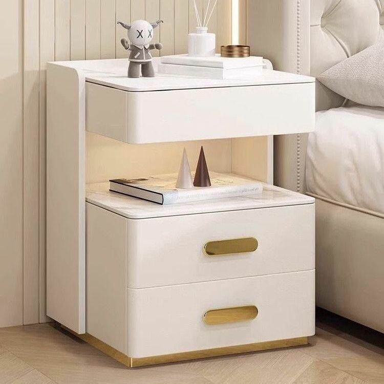 轻奢实木智能DRX床头柜-Mulif级nctuional松木系列t-E0安全环保-