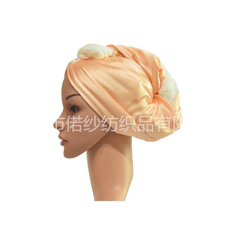 真丝超发细干发帽速干强吸水加厚干浴巾女包RS005头巾帽