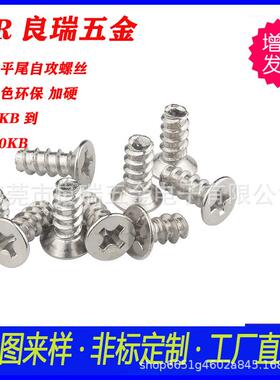头、平头平尾十0字自攻螺丝沉铁镀色自攻螺丝EYP尺寸2X3KB到2X2KB