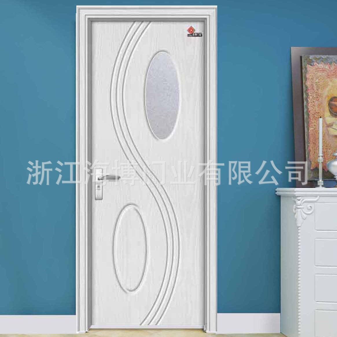 厂家直销优质环保PVC免漆室内门玻璃套装卫生间厨房阳台玻璃木门