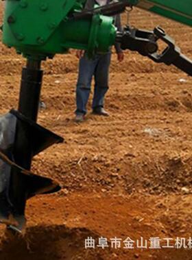 型新款挖挖坑TQM树机植栽树拖拉机打洞机小果树植树坑机