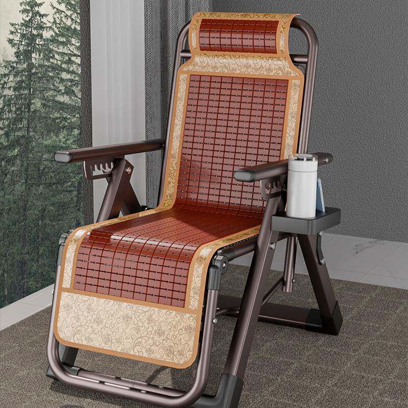 竹椅折叠躺椅EOH午休午睡床可背靠椅子懒人阳可坐躺家用休闲靠便