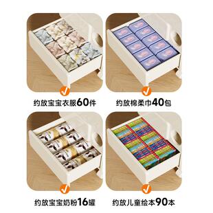 儿童衣柜用CTG-(S15卧室免家装多层衣厚服被安子收纳柜抽屉式加塑