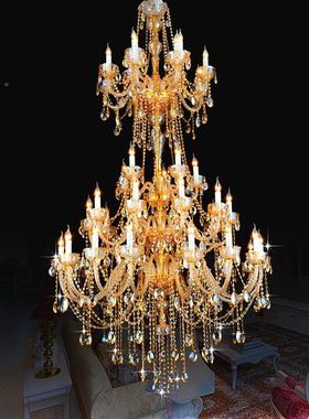 欧式水晶吊厅灯现代大HD318002客简约卧室餐厅灯灯奢华复式楼别墅