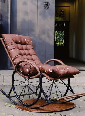 成人藤摇椅躺DPR椅摇摇椅逍遥椅老椅人椅懒人逍休闲阳午台睡椅椅